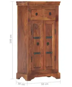 vidaXL Sideboard 50x30x100 cm Solid Acacia Wood