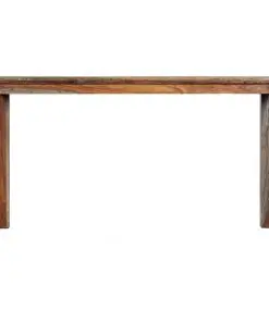 vidaXL Dining Table Grey 140x70x76 cm Solid Sheesham Wood