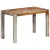 vidaXL Dining Table Grey 118x60x76 cm Solid Sheesham Wood