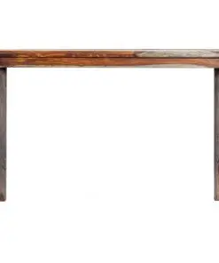 vidaXL Dining Table Grey 118x60x76 cm Solid Sheesham Wood