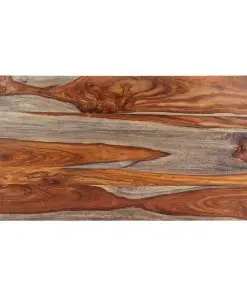 vidaXL Dining Table Grey 118x60x76 cm Solid Sheesham Wood