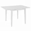 vidaXL Extendable Dining Table White (80-120)x80x74 cm MDF vidaXL Extendable Dining Table White (80-120)x80x74 cm MDF