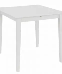 vidaXL Extendable Dining Table White (80-120)x80x74 cm MDF