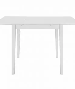 vidaXL Extendable Dining Table White (80-120)x80x74 cm MDF