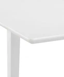 vidaXL Extendable Dining Table White (80-120)x80x74 cm MDF