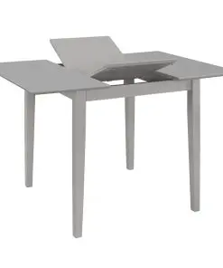 vidaXL Extendable Dining Table Grey (80-120)x80x74 cm MDF