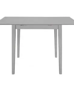 vidaXL Extendable Dining Table Grey (80-120)x80x74 cm MDF