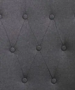 vidaXL Dining Chair with Armrests Dark Grey Fabric