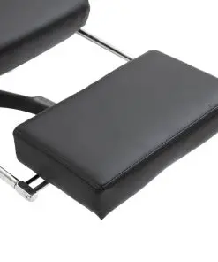 vidaXL Gaming Chair with Footrest Grey Faux Leather