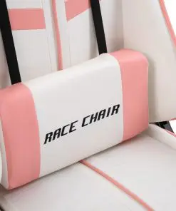 vidaXL Gaming Chair Pink Faux Leather