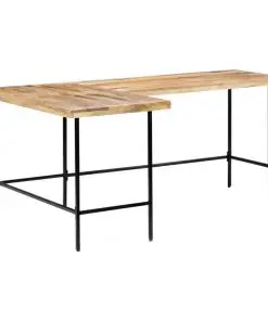 vidaXL Desk 120x60x76 cm Solid Mango Wood