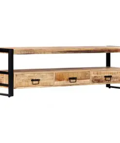 vidaXL TV Cabinet 150x30x45 cm Solid Mango Wood