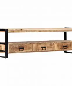 vidaXL TV Cabinet 150x30x45 cm Solid Mango Wood