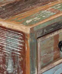 vidaXL Chest of Drawers 130x40x80 cm Solid Reclaimed Wood