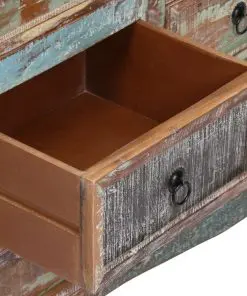 vidaXL Chest of Drawers 130x40x80 cm Solid Reclaimed Wood