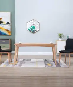 vidaXL Dining Chairs 2 pcs Black Fabric