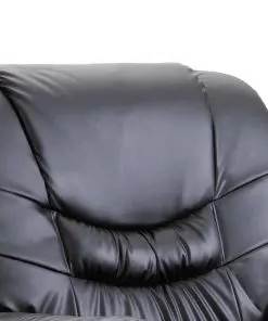vidaXL Reclining Chair Black Faux Leather