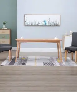 vidaXL Dining Chairs 2 pcs Grey Fabric