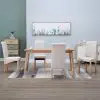 vidaXL Dining Chairs 4 pcs Cream Fabric