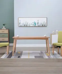 vidaXL Dining Chairs 2 pcs Green Fabric