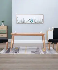 vidaXL Dining Chairs 2 pcs Black Fabric