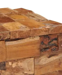 vidaXL Storage Stool Solid Teak Wood