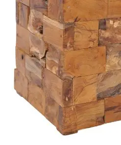 vidaXL Storage Stool Solid Teak Wood
