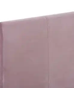 vidaXL Bed Frame Pink Fabric Double
