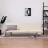 vidaXL Sofa Bed Cream Polyester