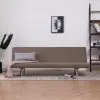 vidaXL Sofa Bed Taupe Polyester