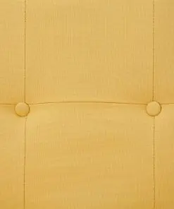 vidaXL Sofa Bed with Armrest Yellow Polyester