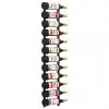 vidaXL Wall Mounted Wine Rack for 12 Bottles Black Iron vidaXL Wall Mounted Wine Rack for 12 Bottles Black Iron