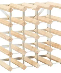 vidaXL Wine Rack for 20 Bottles Solid Pinewood