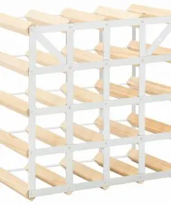 vidaXL Wine Rack for 20 Bottles Solid Pinewood