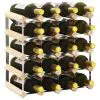 vidaXL Wine Rack for 20 Bottles Solid Pinewood vidaXL Wine Rack for 20 Bottles Solid Pinewood