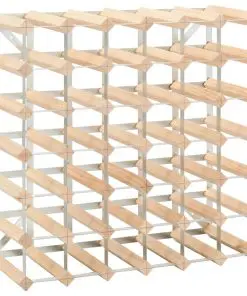 vidaXL Wine Rack for 42 Bottles Solid Pinewood