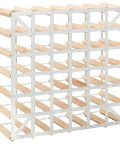 vidaXL Wine Rack for 42 Bottles Solid Pinewood