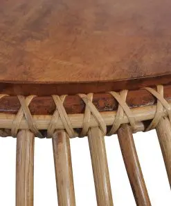 vidaXL Coffee Tables 2 pcs Natural Rattan