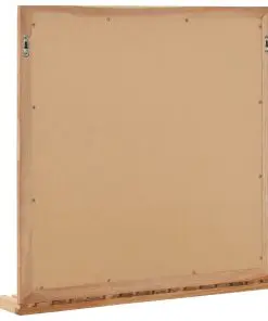 vidaXL Sink Cabinet with Mirror Solid Walnut Wood