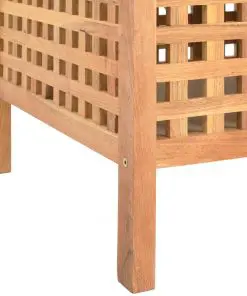 vidaXL Storage Bench 49x48x49 cm Solid Walnut Wood