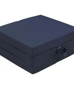 vidaXL Trifold Foam Mattress Blue Fabric 70×190 cm