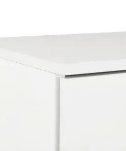 vidaXL Sideboard High Gloss White 71x35x76 cm Chipboard