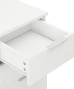 vidaXL Sideboard High Gloss White 71x35x76 cm Chipboard