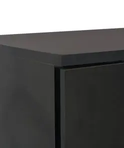 vidaXL Sideboard High Gloss Black 71x35x76 cm Chipboard