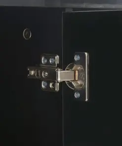 vidaXL Sideboard High Gloss Black 107x35x76 cm