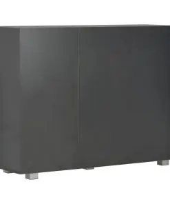 vidaXL Sideboard High Gloss Black 107x35x76 cm