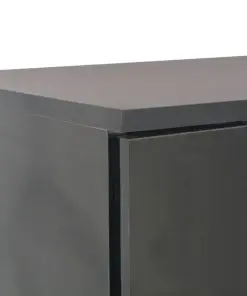 vidaXL Sideboard High Gloss Black 107x35x76 cm