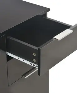 vidaXL Sideboard High Gloss Black 107x35x76 cm