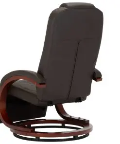 vidaXL TV Recliner Brown Faux Leather