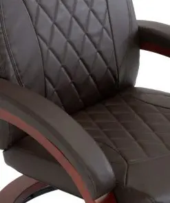 vidaXL TV Recliner Brown Faux Leather